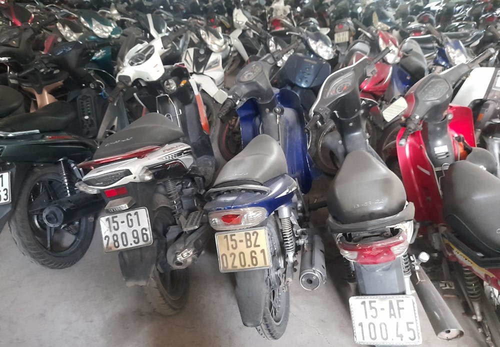 Công an huyện Thủy Nguyên: Thông báo 19 phương tiện vi phạm trật tự, an toàn giao thông hết thời hạn tạm giữ